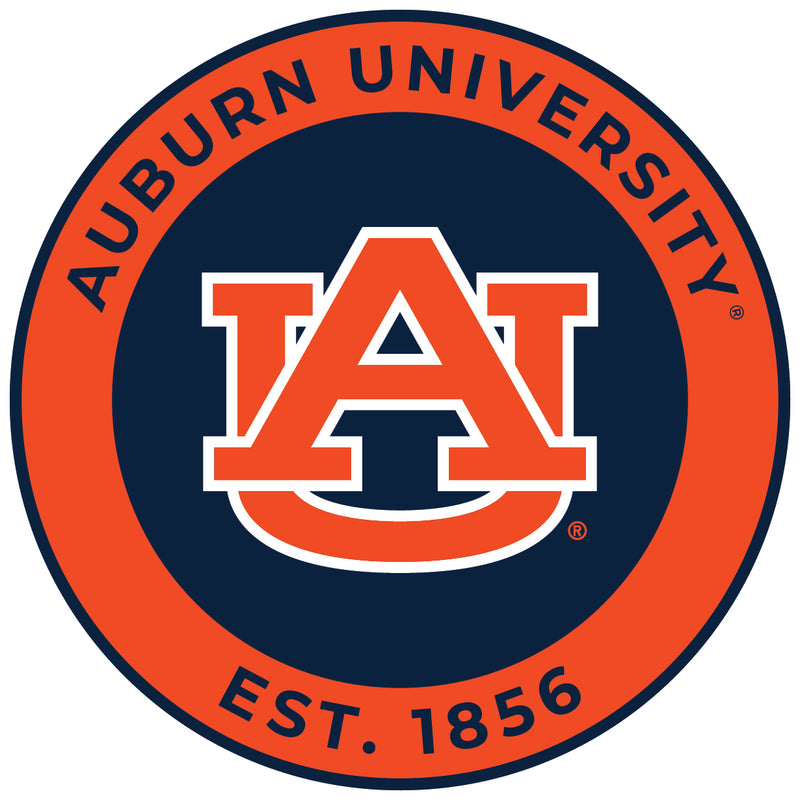 Auburn Tigers Round Vinyl Decal Sticker Officially Licensed Collegiate Product 8-Inch
