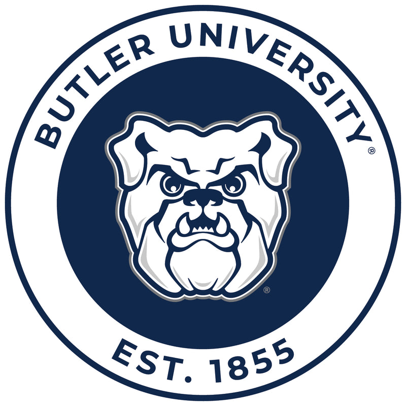 Butler Bulldogs Round Vinyl Decal Sticker Officially Licensed Collegiate Product 8-Inch