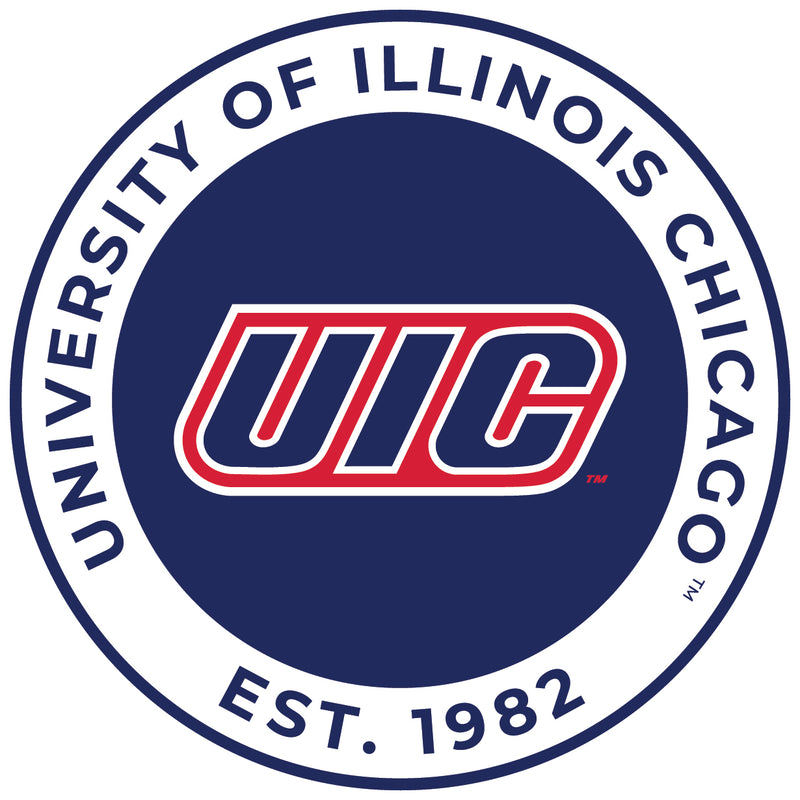University of Illinois at Chicago Round Vinyl Decal Sticker Officially Licensed Collegiate Product 2-Inch