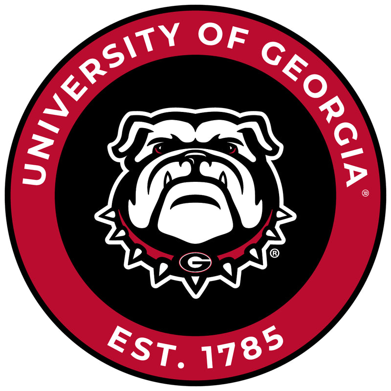 Georgia Bulldogs Round Vinyl Decal Sticker Officially Licensed Collegiate Product 4-Inch