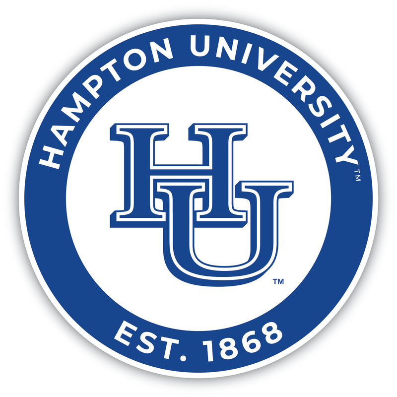 Hampton University Round Vinyl Decal Sticker Officially Licensed Collegiate Product 2-Inch