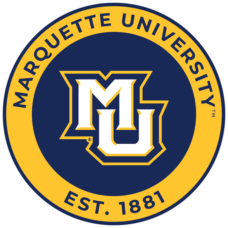 Marquette Golden Eagles Round Vinyl Decal Sticker Officially Licensed Collegiate Product 2-Inch