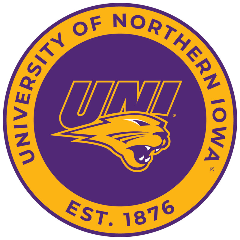 Northern Iowa Panthers Round Vinyl Decal Sticker Officially Licensed Collegiate Product 2-Inch