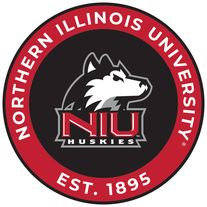 Northern Illinois Huskies Round Magnet Officially Licensed Collegiate Product 8-Inch
