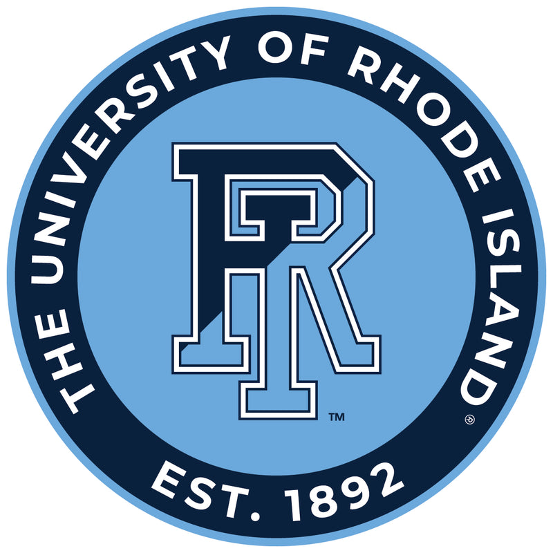 Rhode Island University Round Vinyl Decal Sticker Officially Licensed Collegiate Product