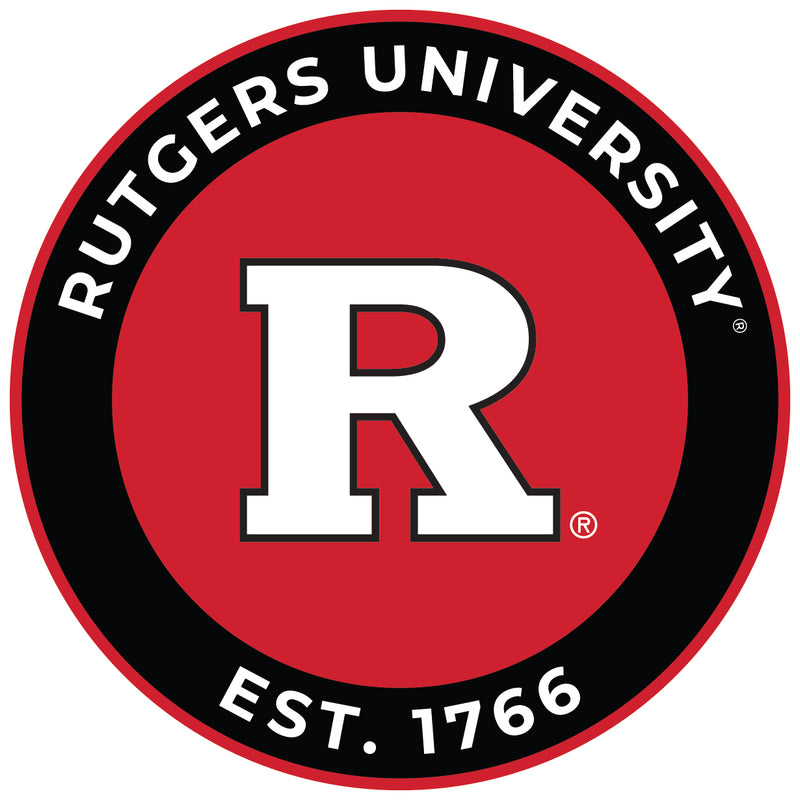 Rutgers Scarlet Knights Round Vinyl Decal Sticker Officially Licensed Collegiate Product 2-Inch