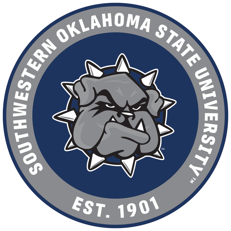 Southwestern Oklahoma State University Round Vinyl Decal Sticker Officially Licensed Collegiate Product 2-Inch