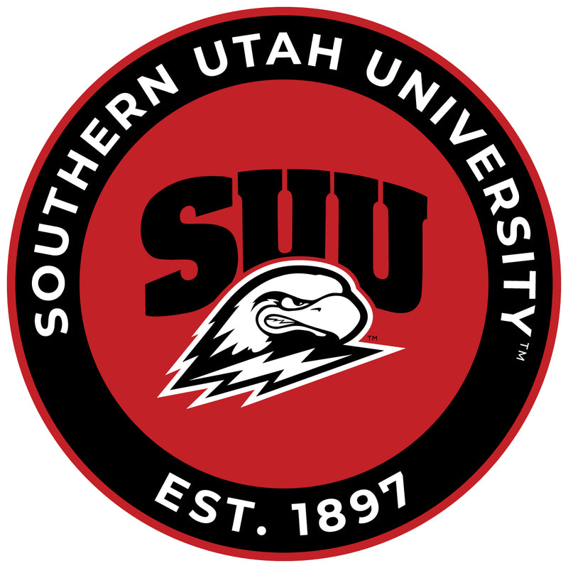 Southern Utah University Round Vinyl Decal Sticker Officially Licensed Collegiate Product 8-Inch
