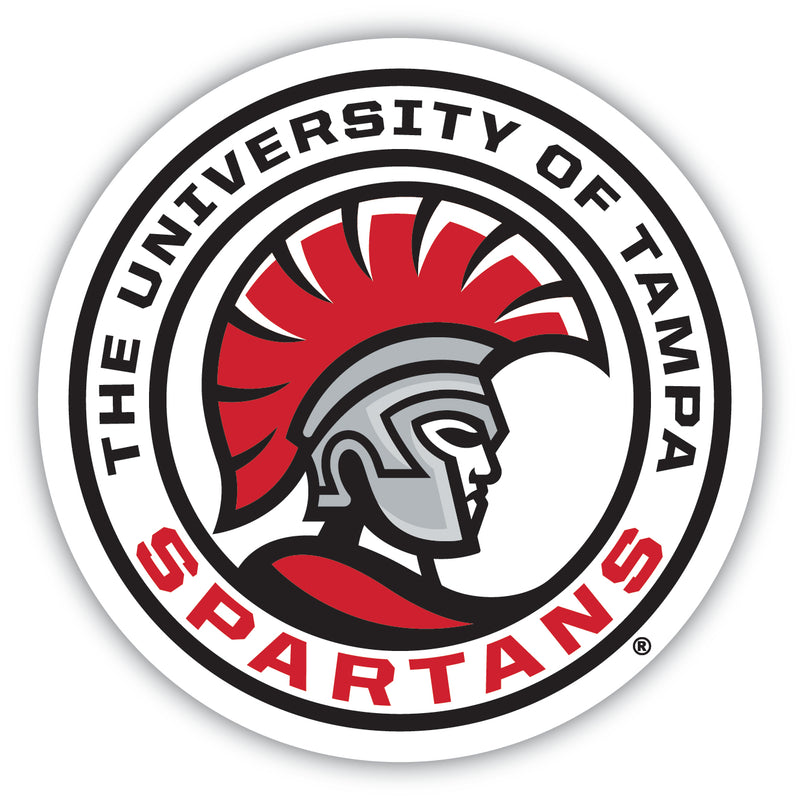 University of Tampa Spartans Round Vinyl Decal Sticker Officially Licensed Collegiate Product 4-Inch