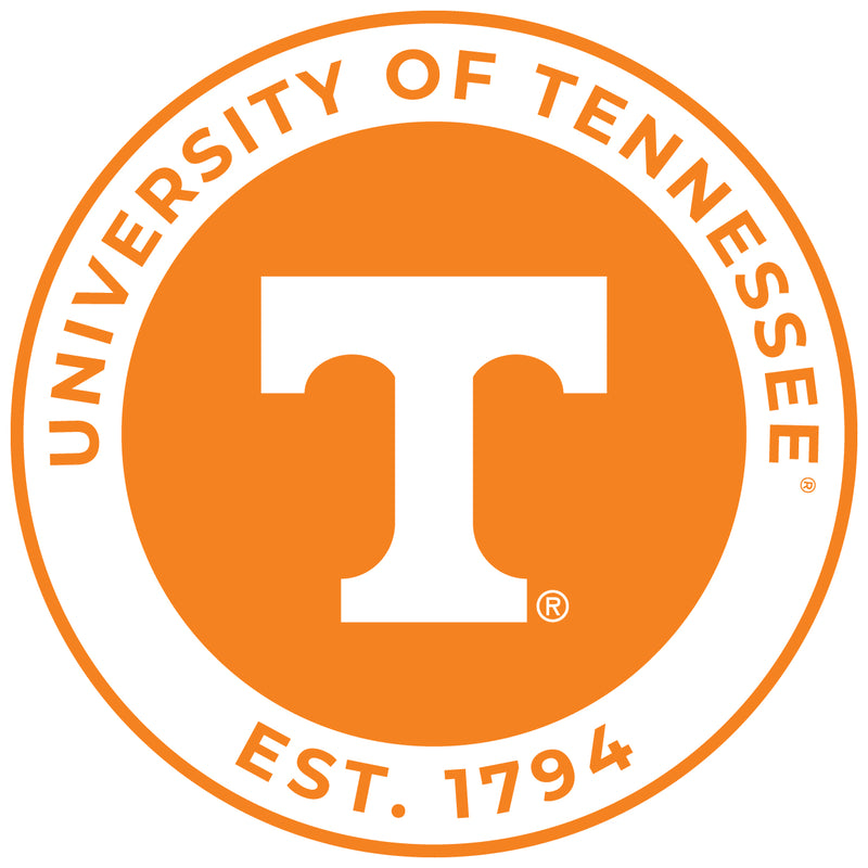 Tennessee Knoxville Volunteers Round Vinyl Decal Sticker Officially Licensed Collegiate Product 2-Inch