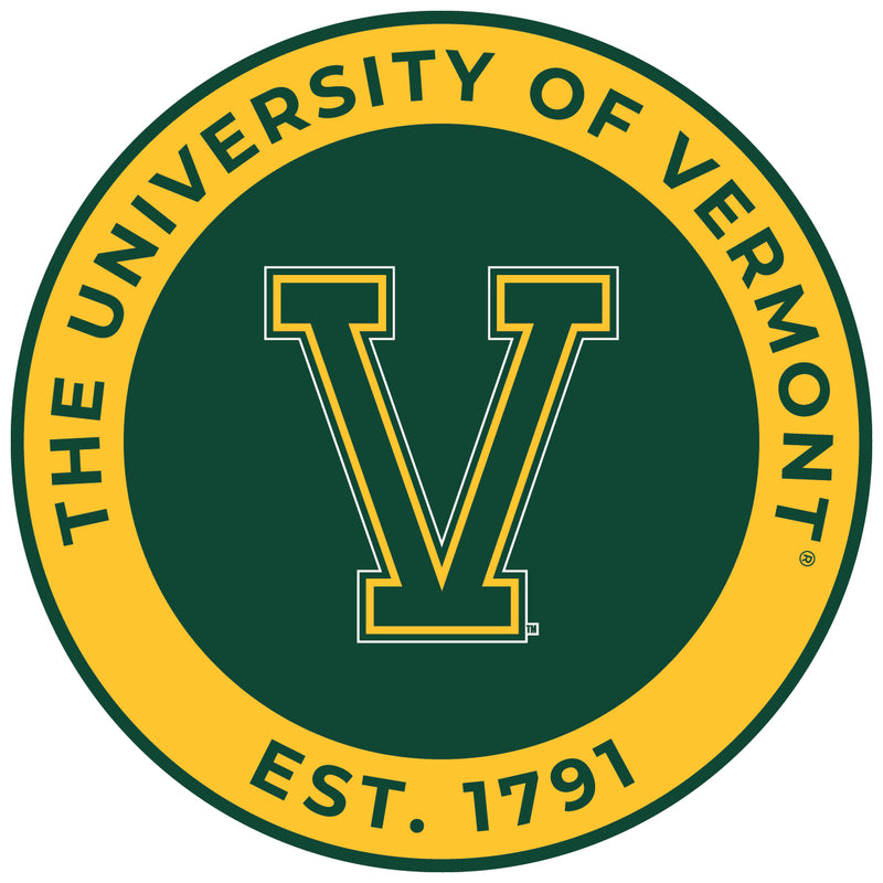 Vermont Catamounts Round Vinyl Decal Sticker Officially Licensed Collegiate Product 8-Inch