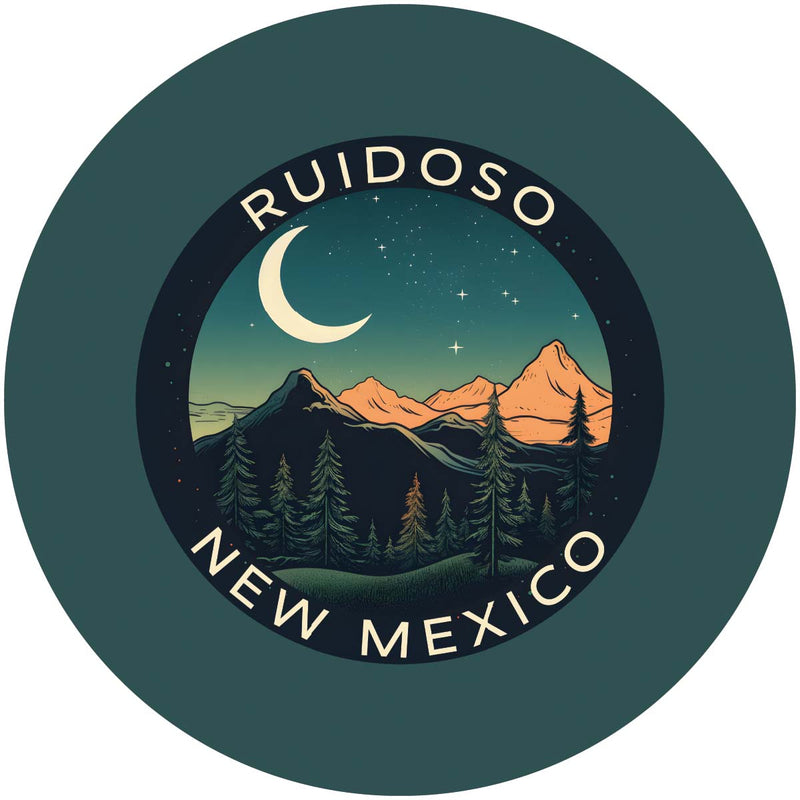Ruidoso New Mexico Design A Souvenir Round Vinyl Decal Sticker 4-Inch