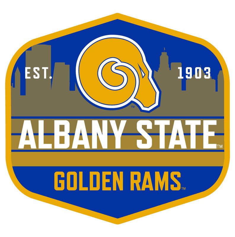 Albany State University Scenic Background Vinyl Sticker/Magnet - Officially Licensed