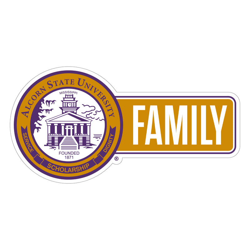 Alcorn State Braves Proud Die Cut Decal Officially Licensed Collegiate Product