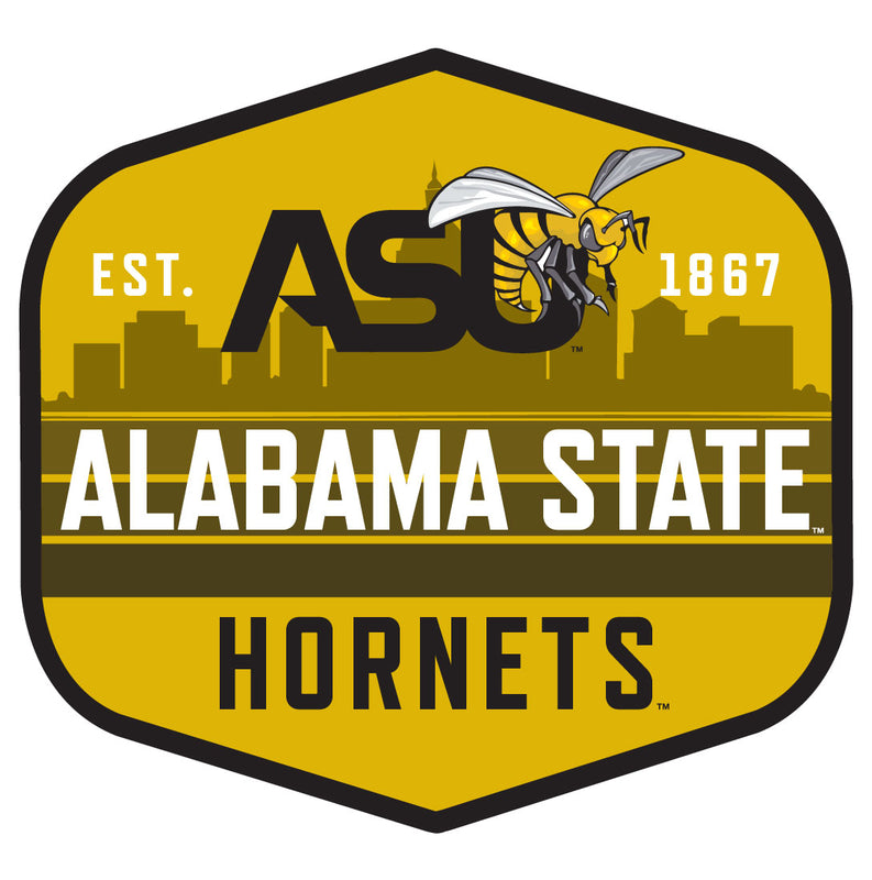 Alabama State University Scenic Background Vinyl Sticker/Magnet - Officially Licensed