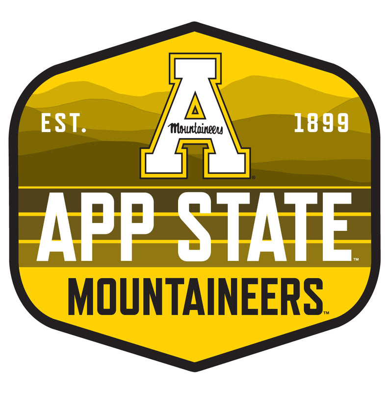 Appalachian State Scenic Background Vinyl Sticker/Magnet - Officially Licensed