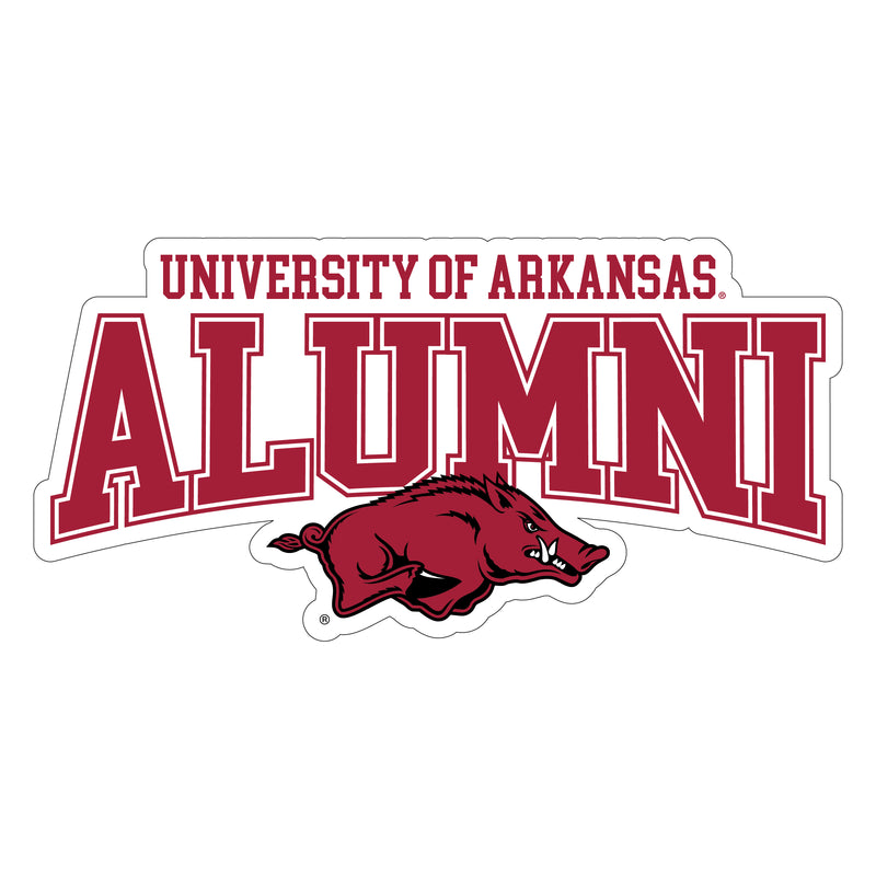 Arkansas Razorbacks Laser Cut Alumni Vinyl Sticker/Magnet - Officially Licensed 3-Inch