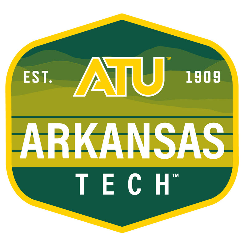 Arkansas Tech University Scenic Background Vinyl Sticker/Magnet - Officially Licensed