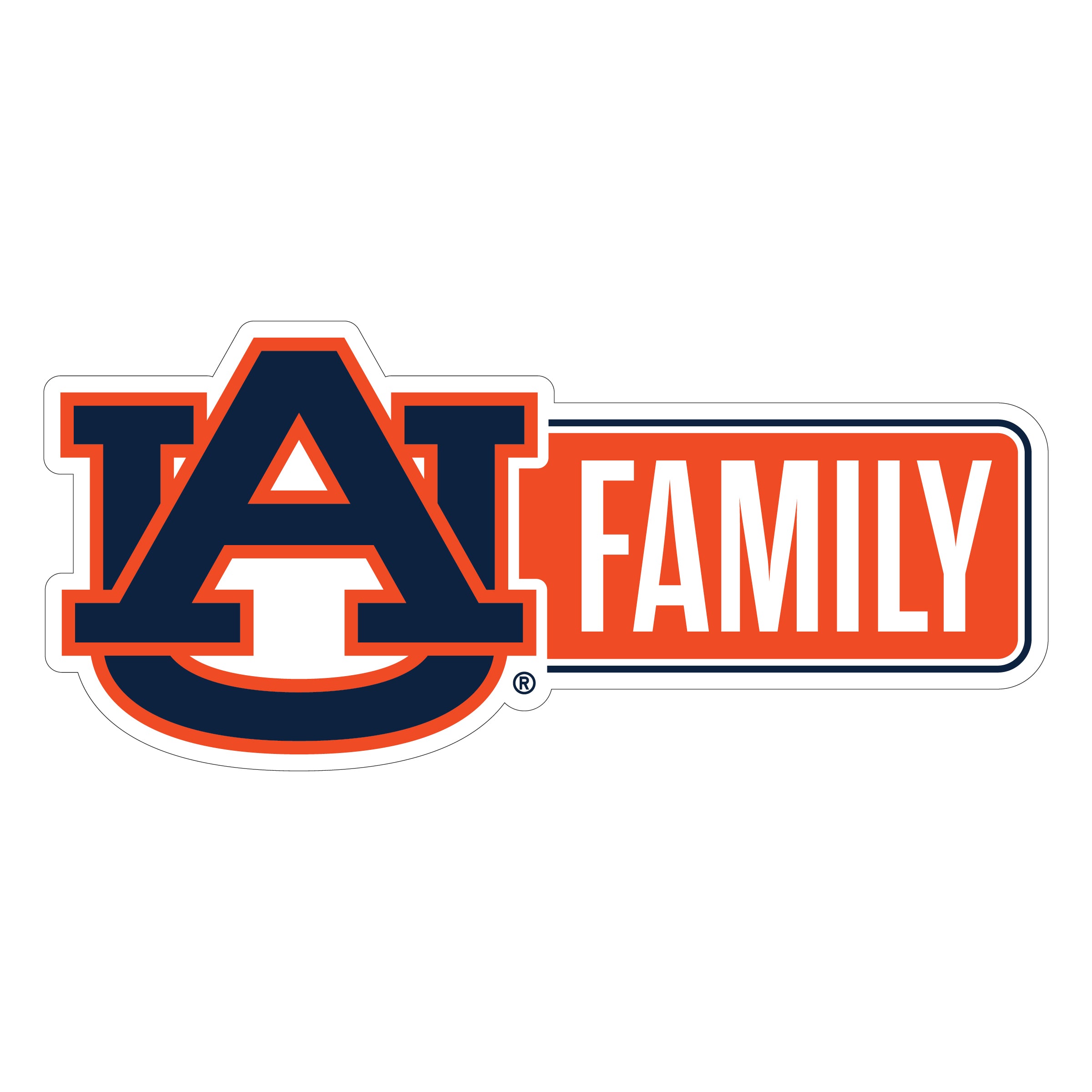 Auburn Tigers 4-inch Proud Family Die Cut Magnet/sticker - Canada
