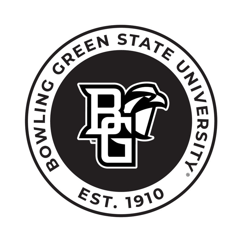 Bowling Green Falcons Officially Licensed Black Vinyl Decal Sticker White Backing