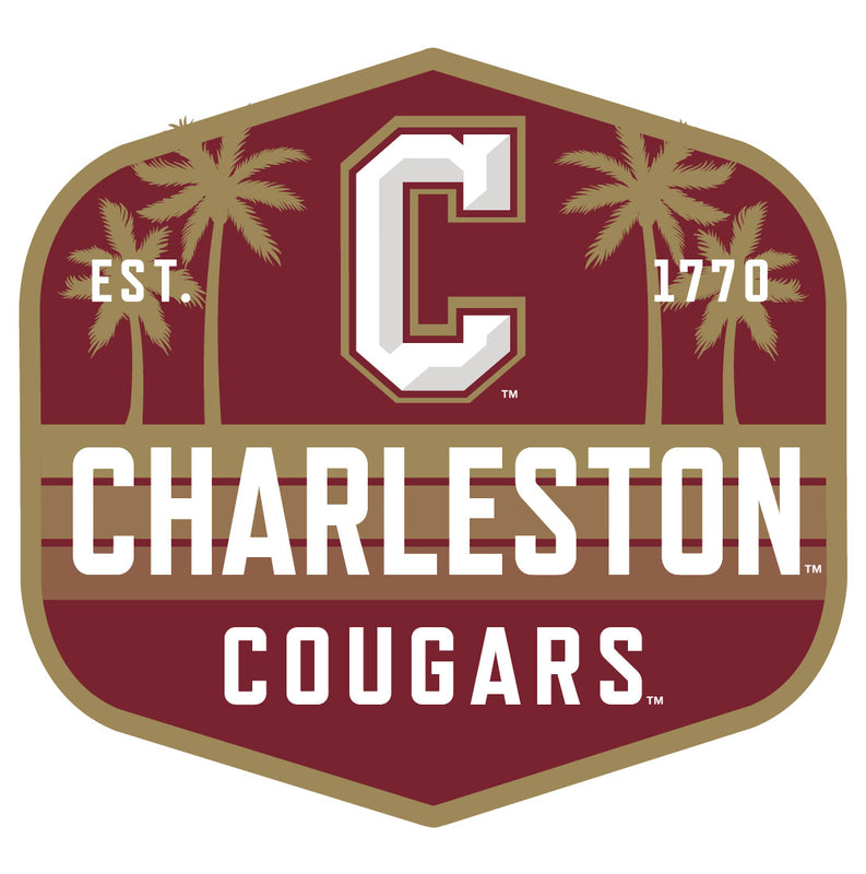 College of Charleston Scenic Background Vinyl Sticker/Magnet - Officially Licensed