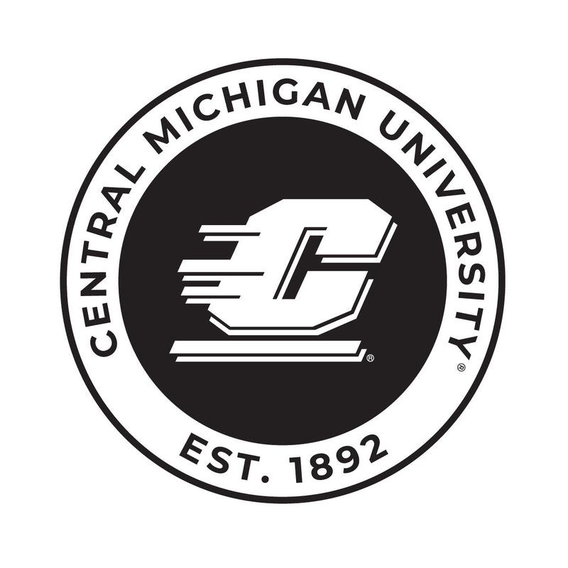 Central Michigan University Officially Licensed Black Vinyl Decal Sticker Holographic Backing