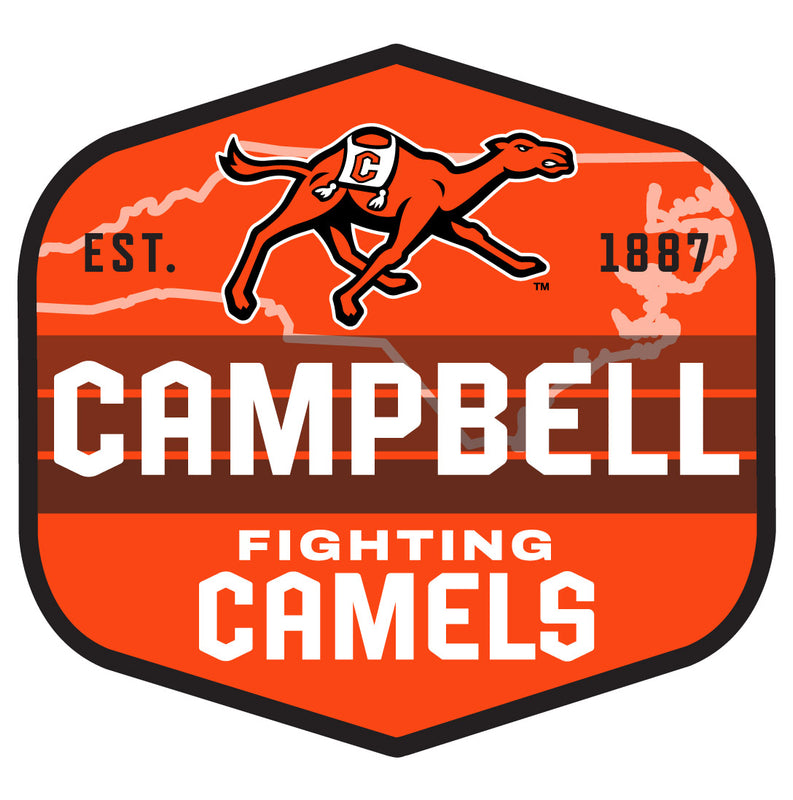 Campbell University Fighting Camels Scenic Background Vinyl Sticker/Magnet - Officially Licensed