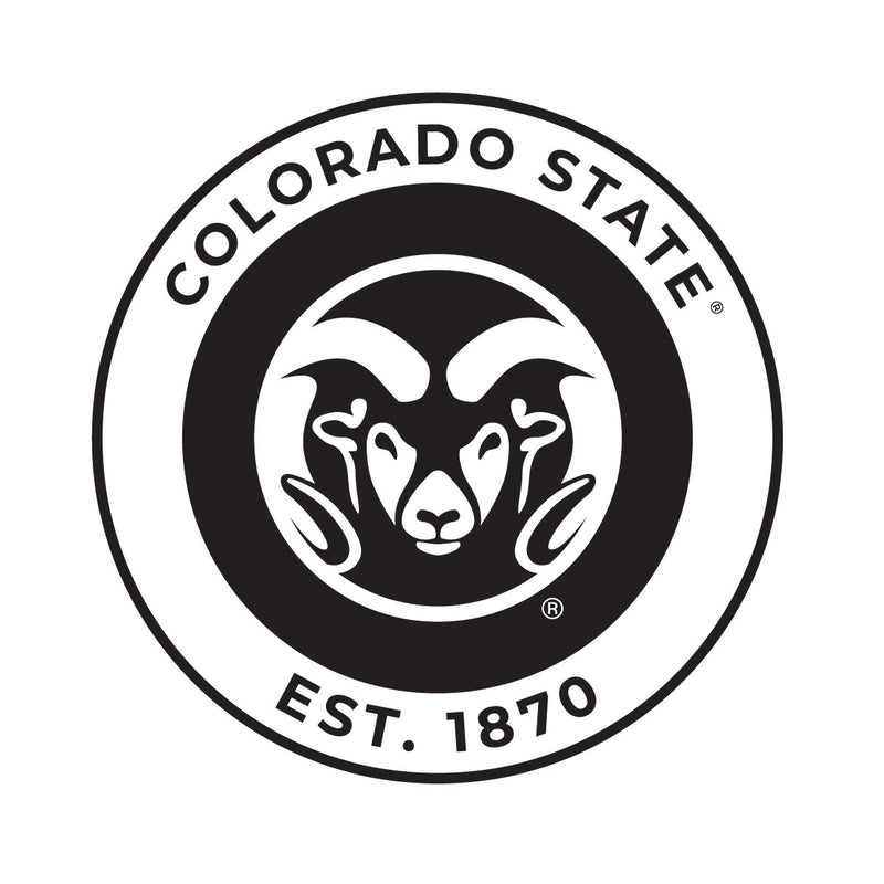 Colorado State Rams Officially Licensed Black Vinyl Decal Sticker Clear Backing