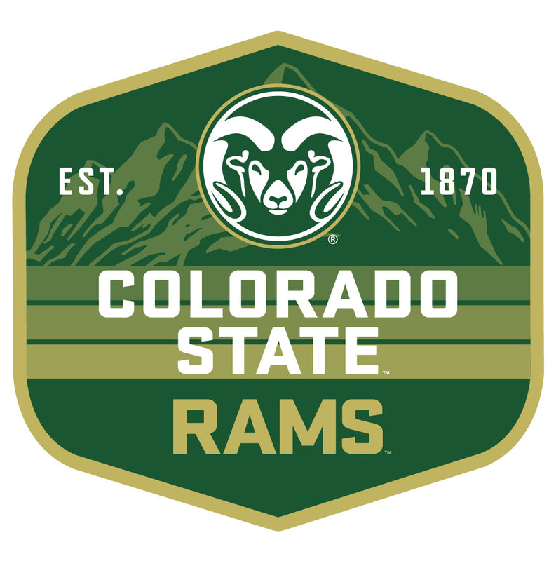 Colorado State Rams Scenic Background Vinyl Sticker/Magnet - Officially Licensed