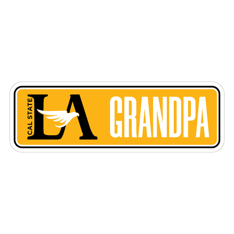 California State University Los Angeles Proud Grandpa Die Cut Magnet Officially Licensed Collegiate Product 5-Inches Wide