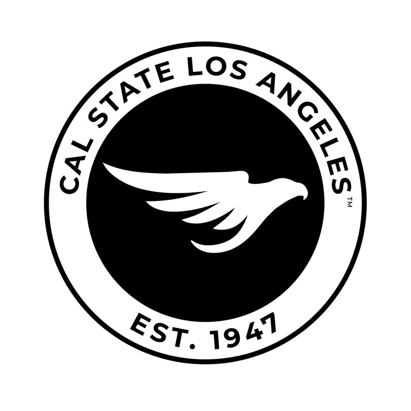 California State University Los Angeles Officially Licensed Black Vinyl Decal Sticker White Backing