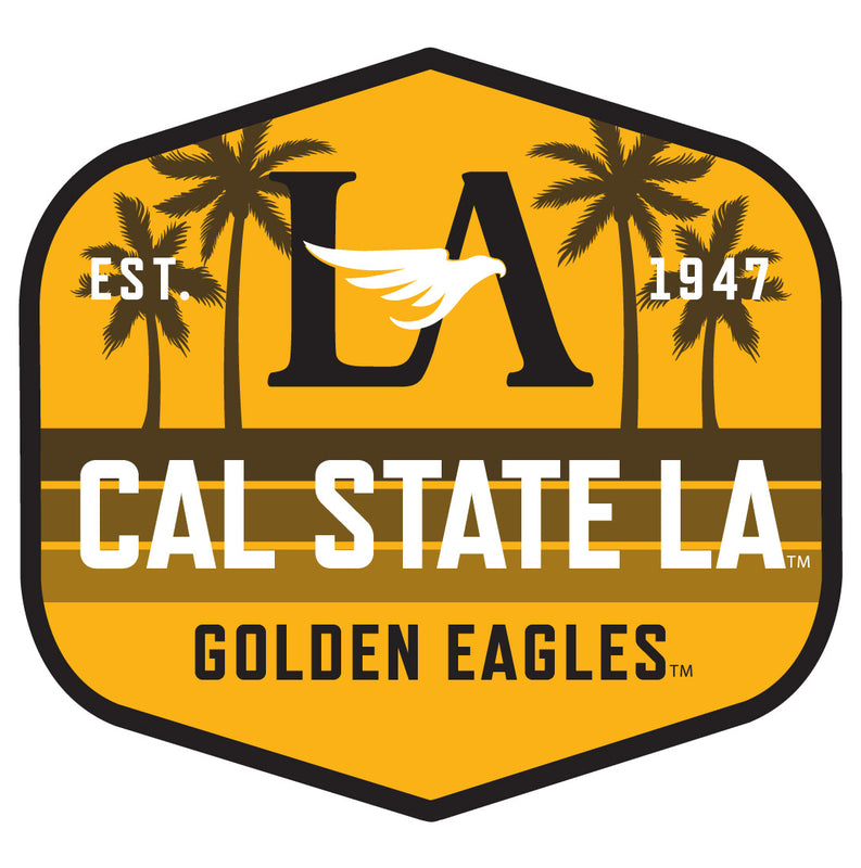 California State University Los Angeles Scenic Background Vinyl Sticker/Magnet - Officially Licensed