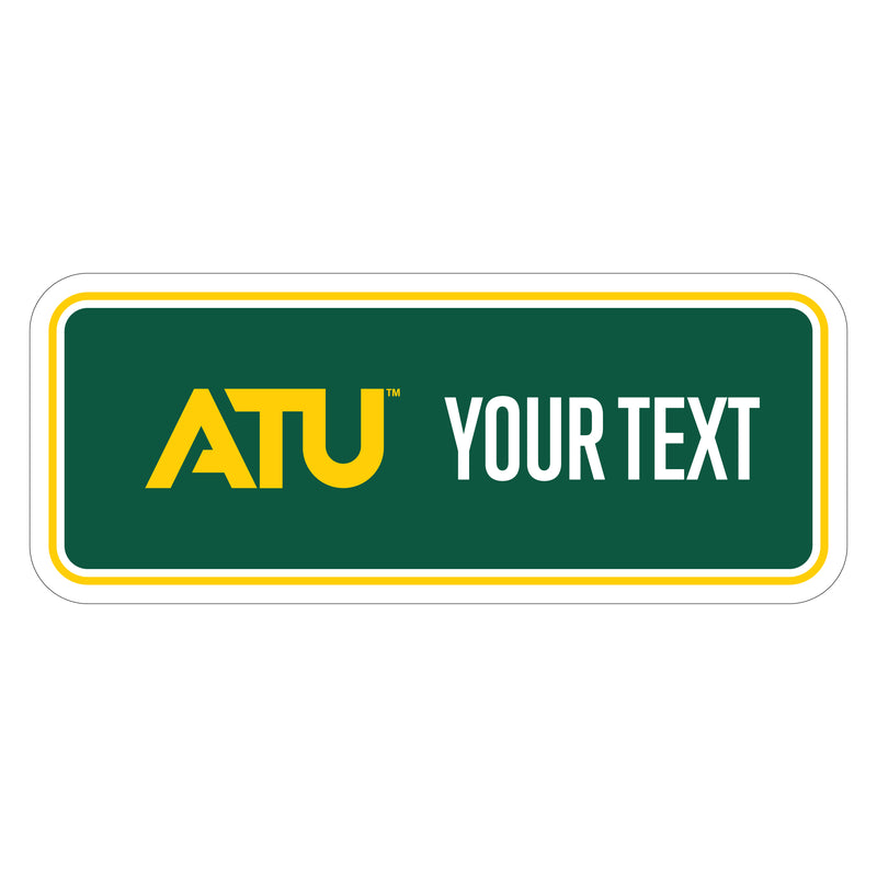 Arkansas Tech University Customizable Vinyl Sticker/Magnet Officially Licensed Collegiate Product 10-Inches Wide