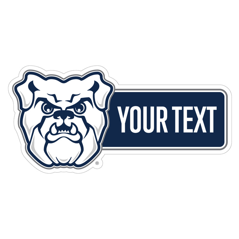 Butler Bulldogs Customizable Vinyl Sticker/Magnet Officially Licensed Collegiate Product 4-Inches Wide
