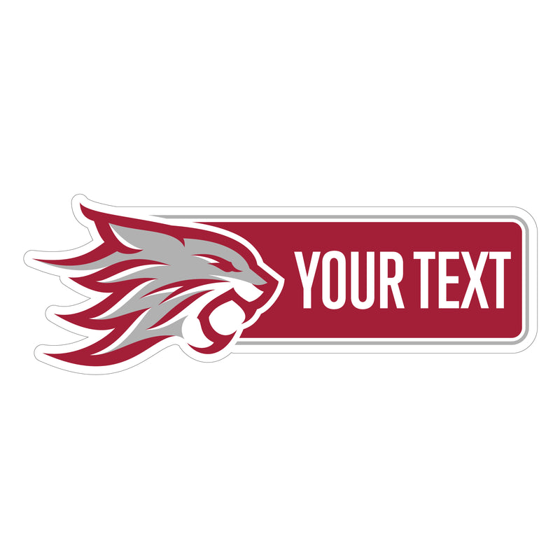 California State University, Chico Customizable Vinyl Sticker/Magnet Officially Licensed Collegiate Product 4-Inches Wide