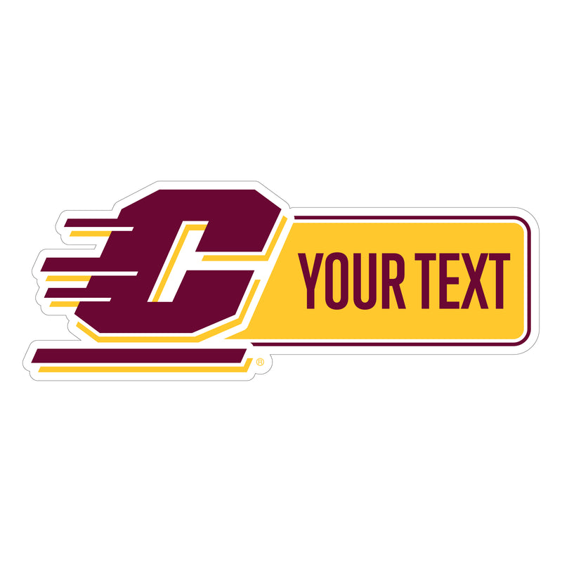 Central Michigan University Customizable Vinyl Sticker/Magnet Officially Licensed Collegiate Product 12-Inches Wide