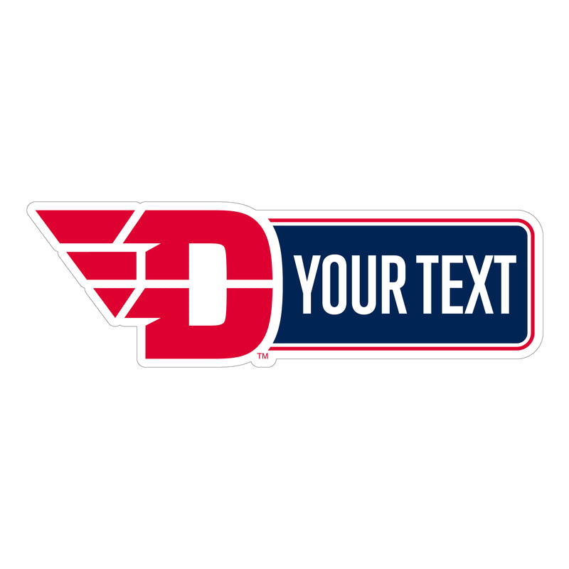 Dayton Flyers Customizable Vinyl Sticker/Magnet Officially Licensed Collegiate Product 4-Inches Wide