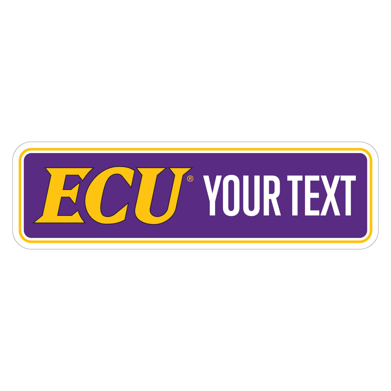 East Carolina Pirates Customizable Vinyl Sticker/Magnet Officially Licensed Collegiate Product 3-Inches Wide