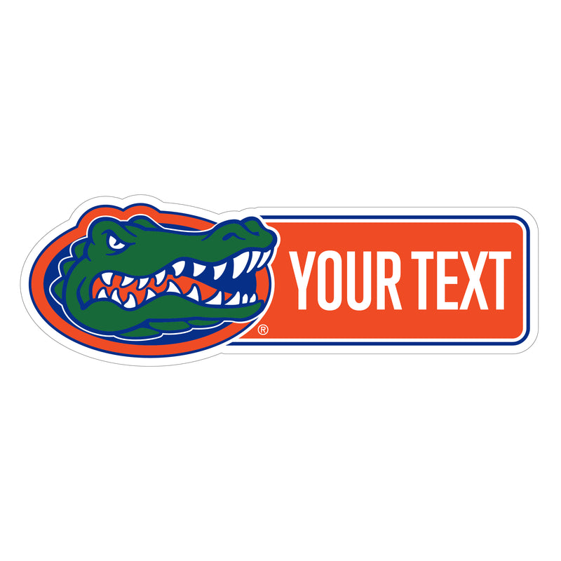 Florida Gators Customizable Vinyl Sticker/Magnet Officially Licensed Collegiate Product 8-Inches Wide