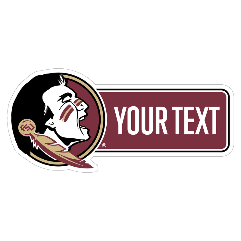 Florida State Seminoles Customizable Vinyl Sticker/Magnet Officially Licensed Collegiate Product 12-Inches Wide