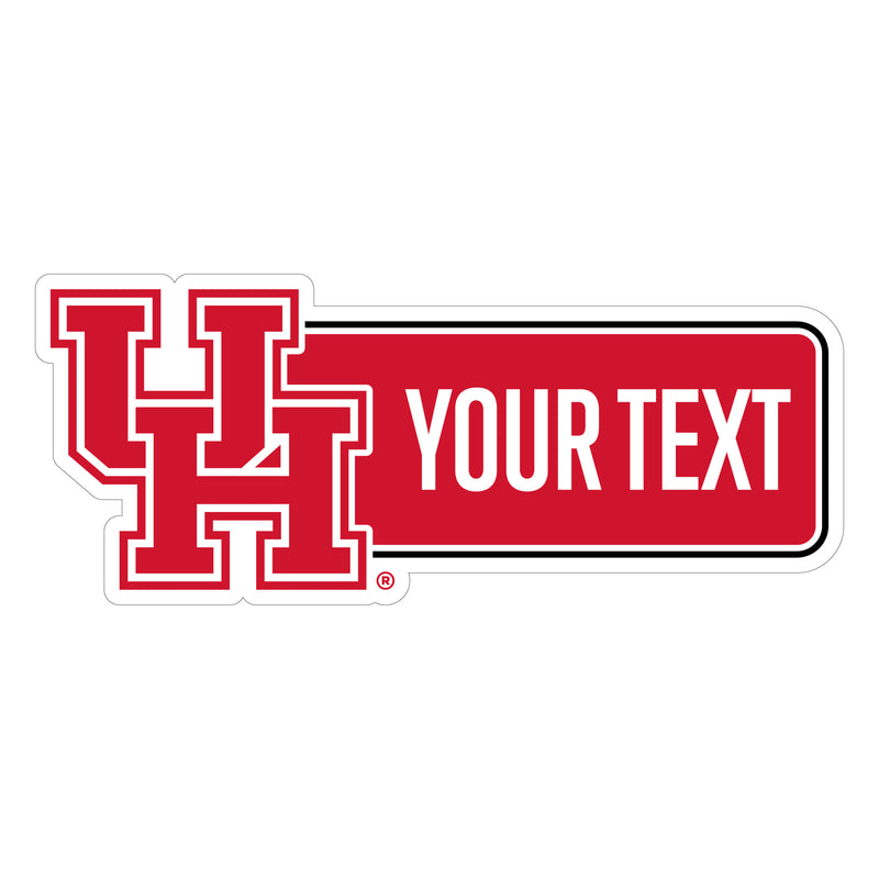 University of Houston Customizable Vinyl Sticker/Magnet Officially Licensed Collegiate Product 12-Inches Wide