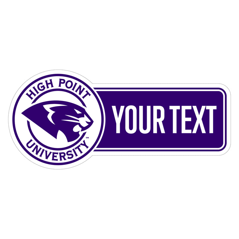 High Point University Customizable Vinyl Sticker/Magnet Officially Licensed Collegiate Product 6-Inches Wide