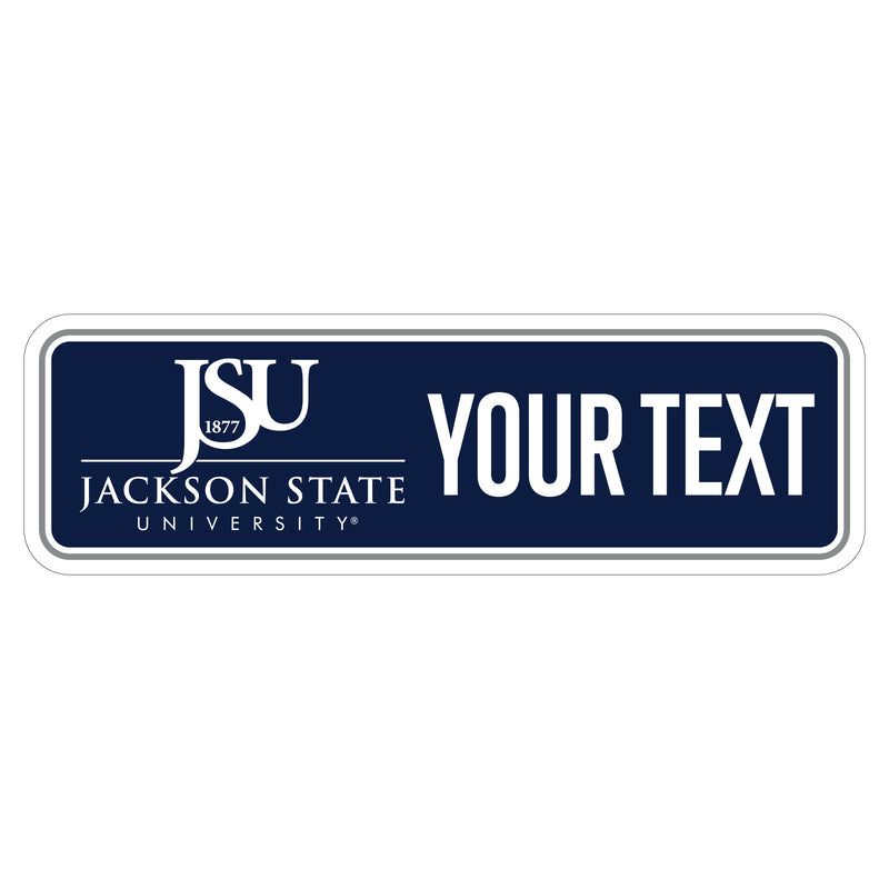 Jackson State University Customizable Vinyl Sticker/Magnet Officially Licensed Collegiate Product 3-Inches Wide