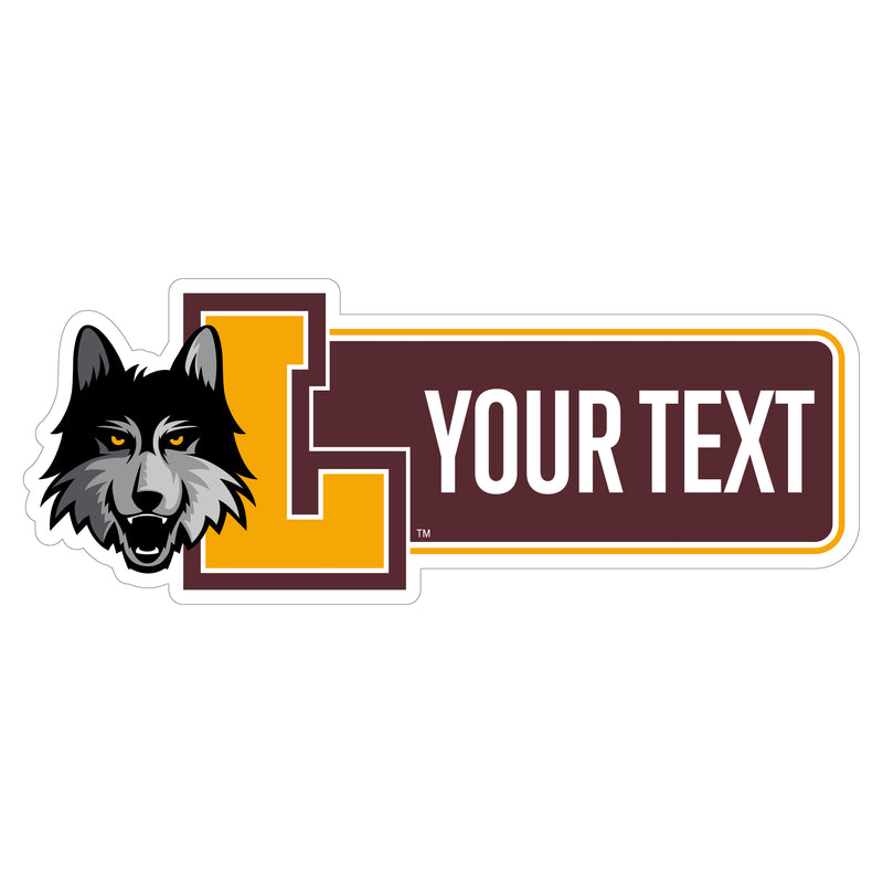 Loyola University Ramblers Customizable Vinyl Sticker/Magnet Officially Licensed Collegiate Product 4-Inches Wide