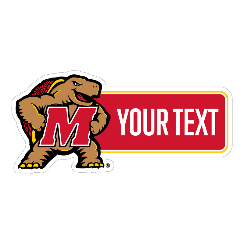 Maryland Terrapins Customizable Vinyl Sticker/Magnet Officially Licensed Collegiate Product 10-Inches Wide
