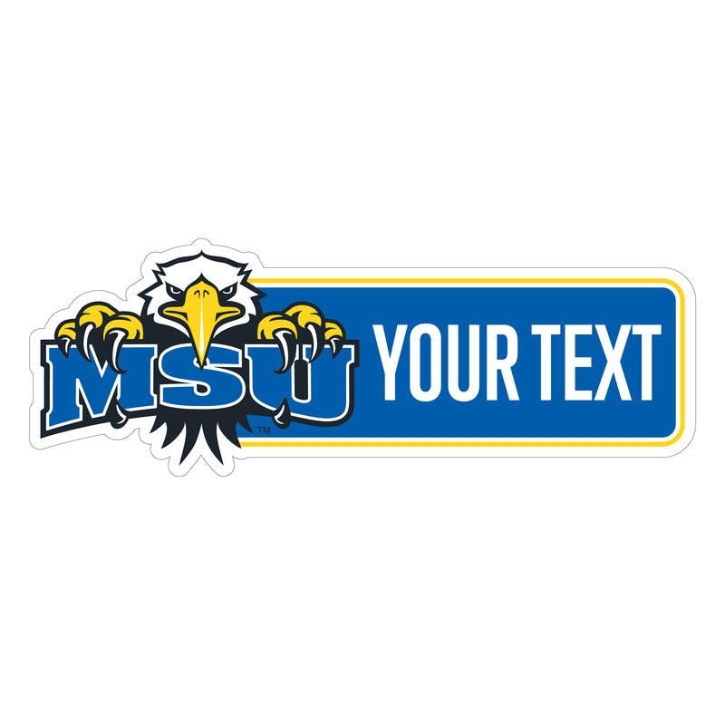 Morehead State University Customizable Vinyl Sticker/Magnet Officially Licensed Collegiate Product 8-Inches Wide