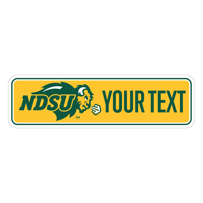 North Dakota State Bison Customizable Vinyl Sticker/Magnet Officially Licensed Collegiate Product 8-Inches Wide