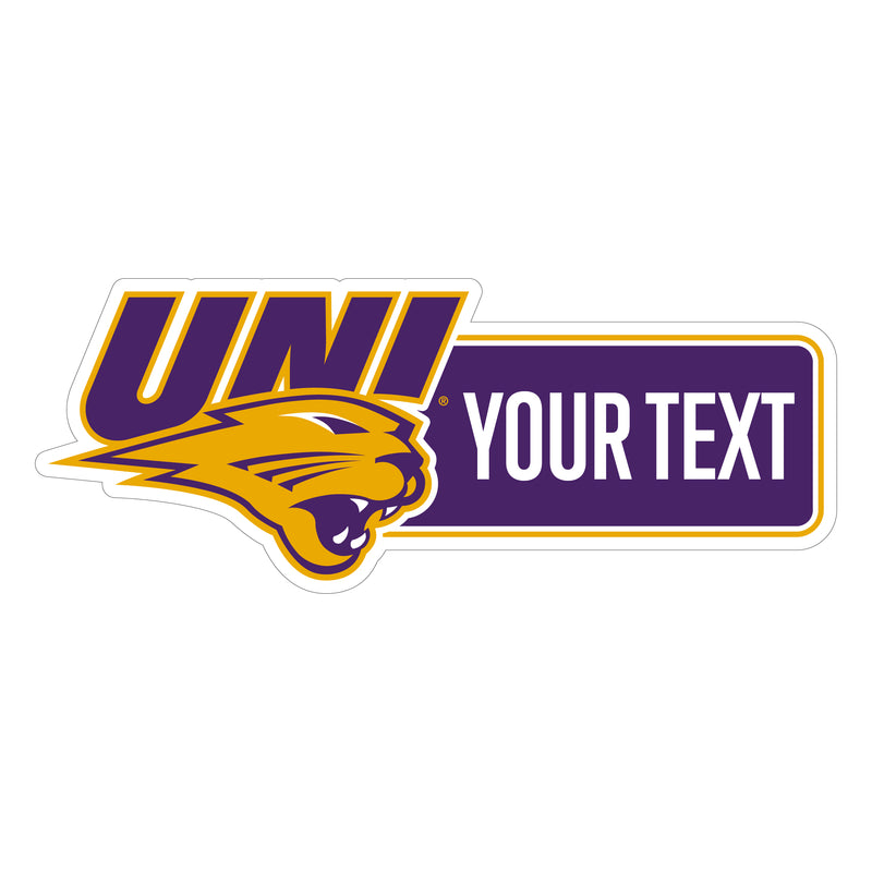 Northern Iowa Panthers Customizable Vinyl Sticker/Magnet Officially Licensed Collegiate Product 12-Inches Wide