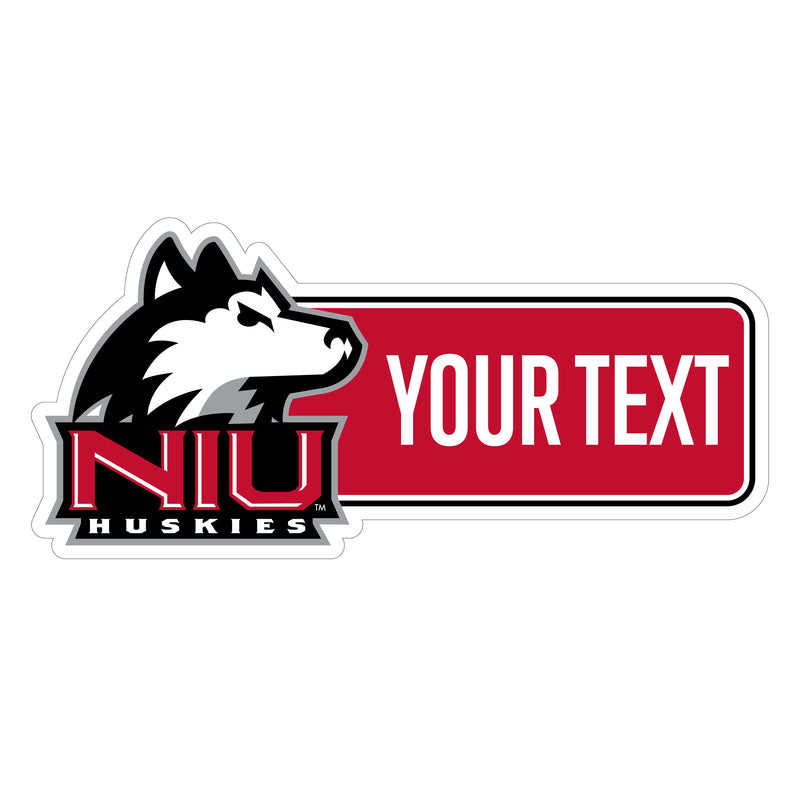 Northern Illinois Huskies Customizable Vinyl Sticker/Magnet Officially Licensed Collegiate Product 3-Inches Wide