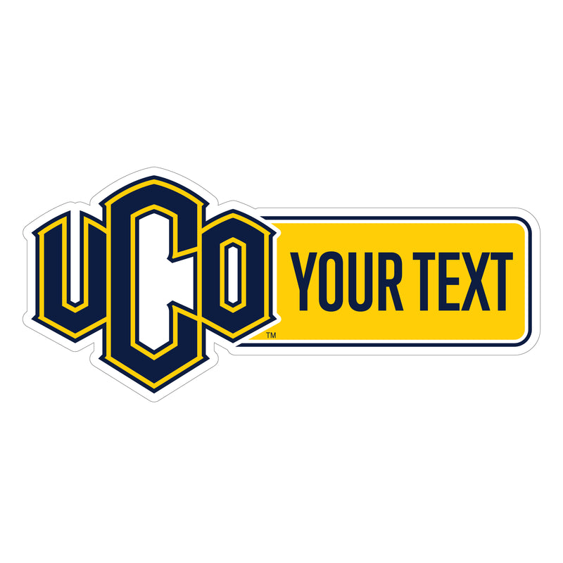 University of Central Oklahoma Bronchos Customizable Vinyl Sticker/Magnet Officially Licensed Collegiate Product 8-Inches Wide